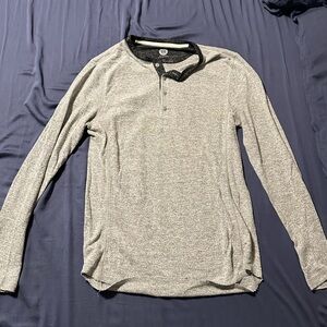 Express gray Henley. Long sleeve. Small